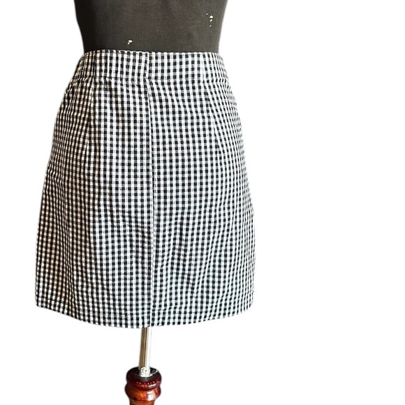 HOLLISTER WOMENS FITTED MINI CHECKERED SKIRT SZ XS - Picture 5 of 11